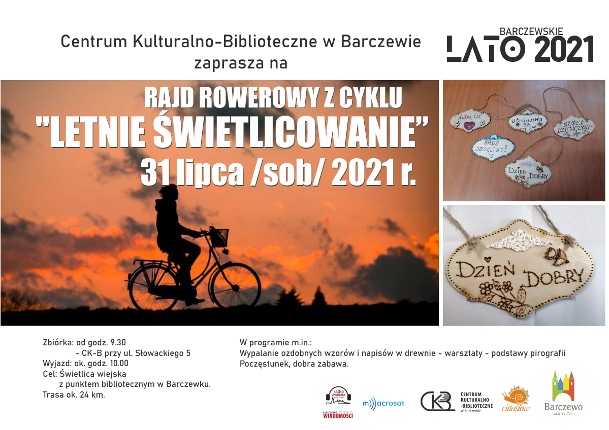 „Letnie świetlicowanie” – rajd rowerowy