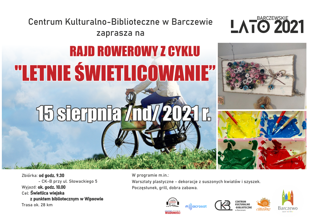 Letnie świetlicowanie – rajd rowerowy