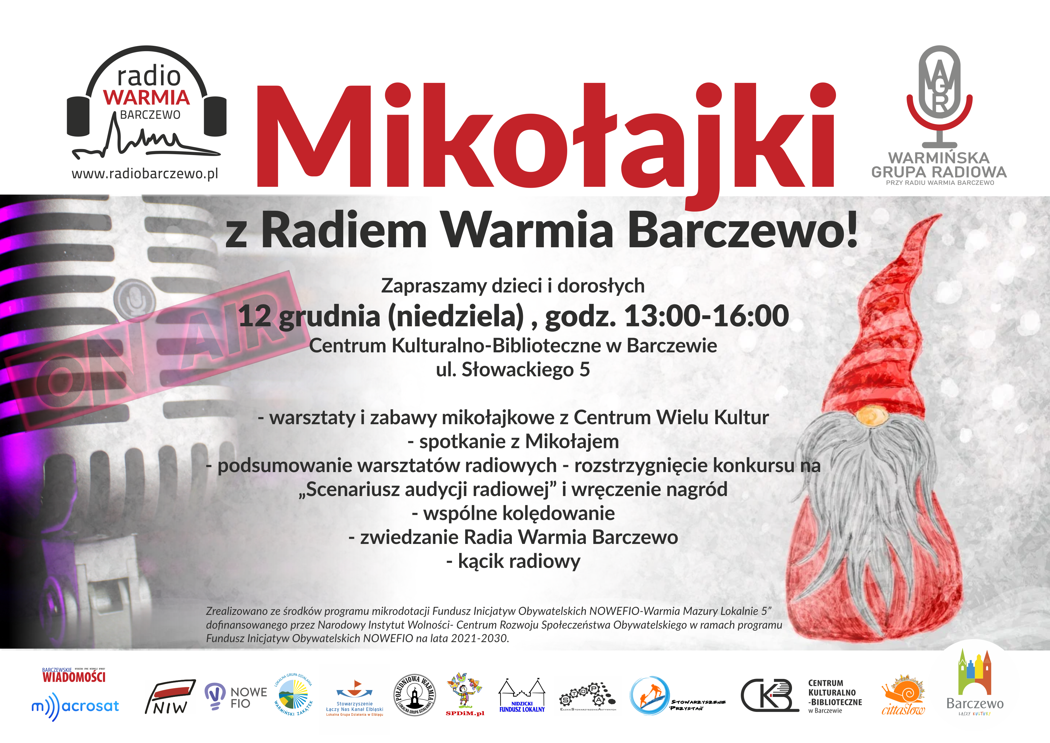 Mikołajki z Radiem Warmia Barczewo