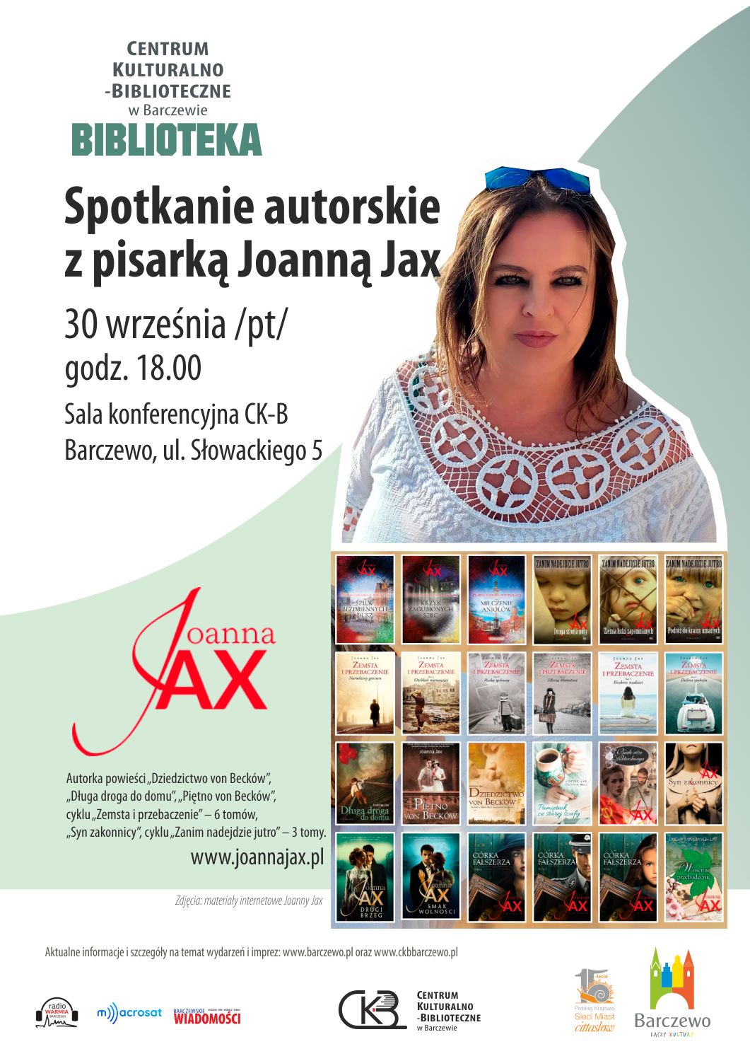 Spotkanie autorskie z Joanną Jax.