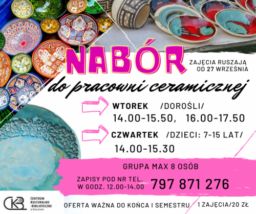 Nabór do pracowni ceramicznej