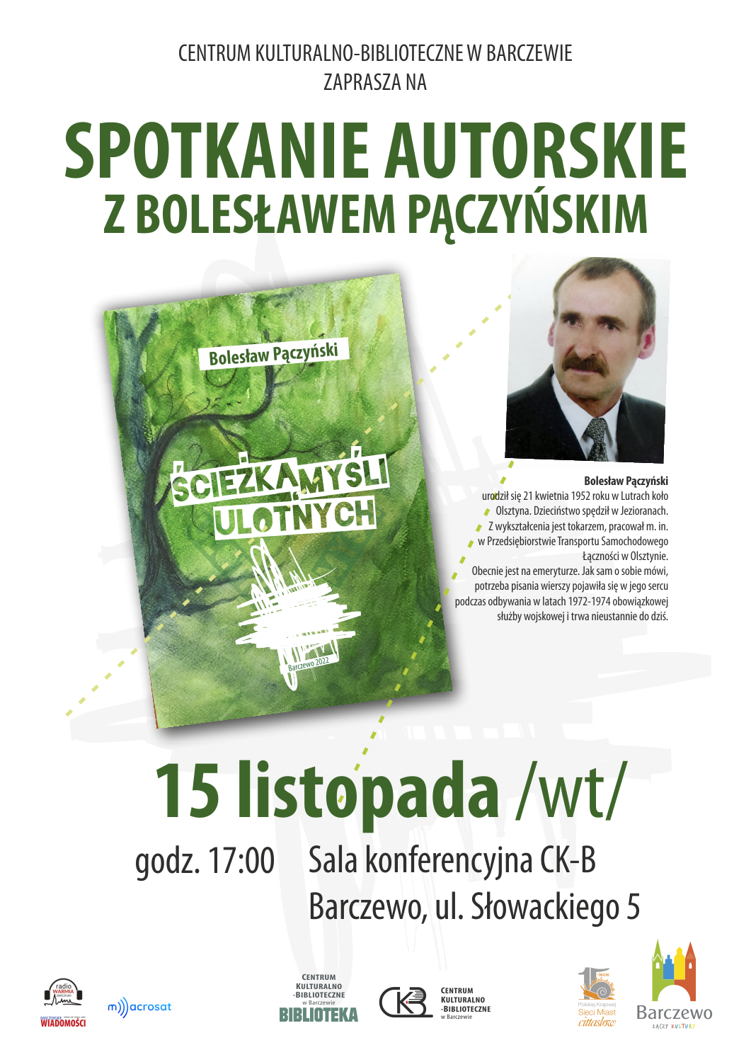 Spotkanie autorskie z Bolesławem Pączyńskim