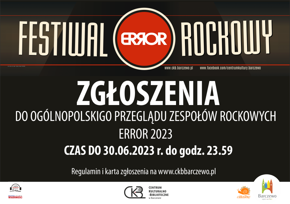 Zgłoszenia ERROR 2023