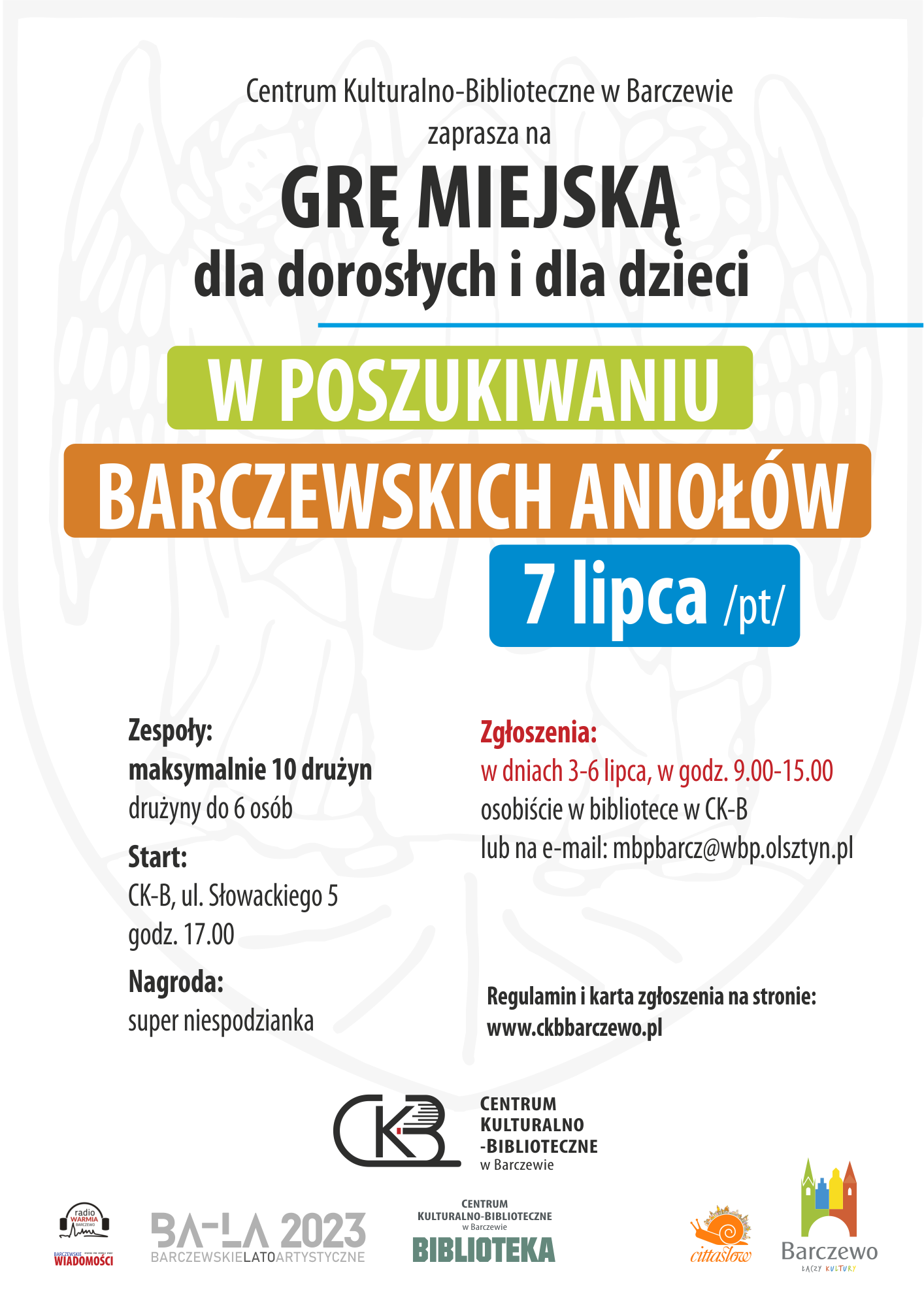 Gra miejska „W poszukiwaniu barczewskich aniołów”
