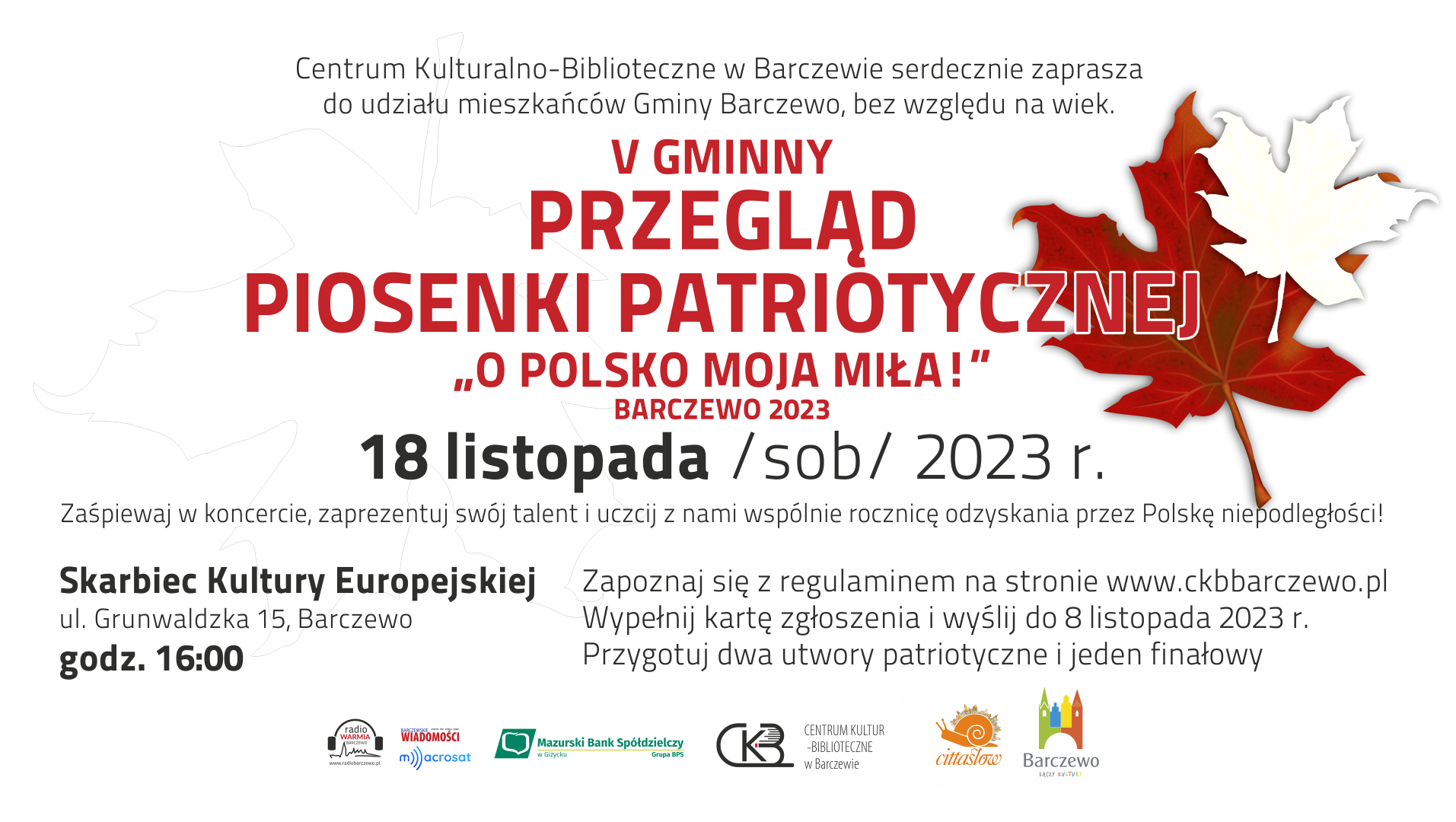 V PPP „O Polsko moja miła!” Barczewo 2023