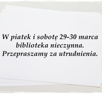 Biblioteka nieczynna