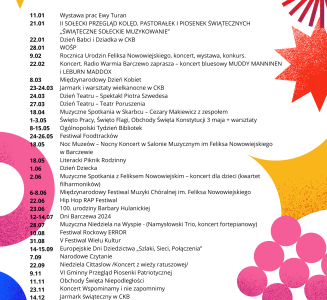 Przypominamy o naszym kalendarzu wydarzeń :)