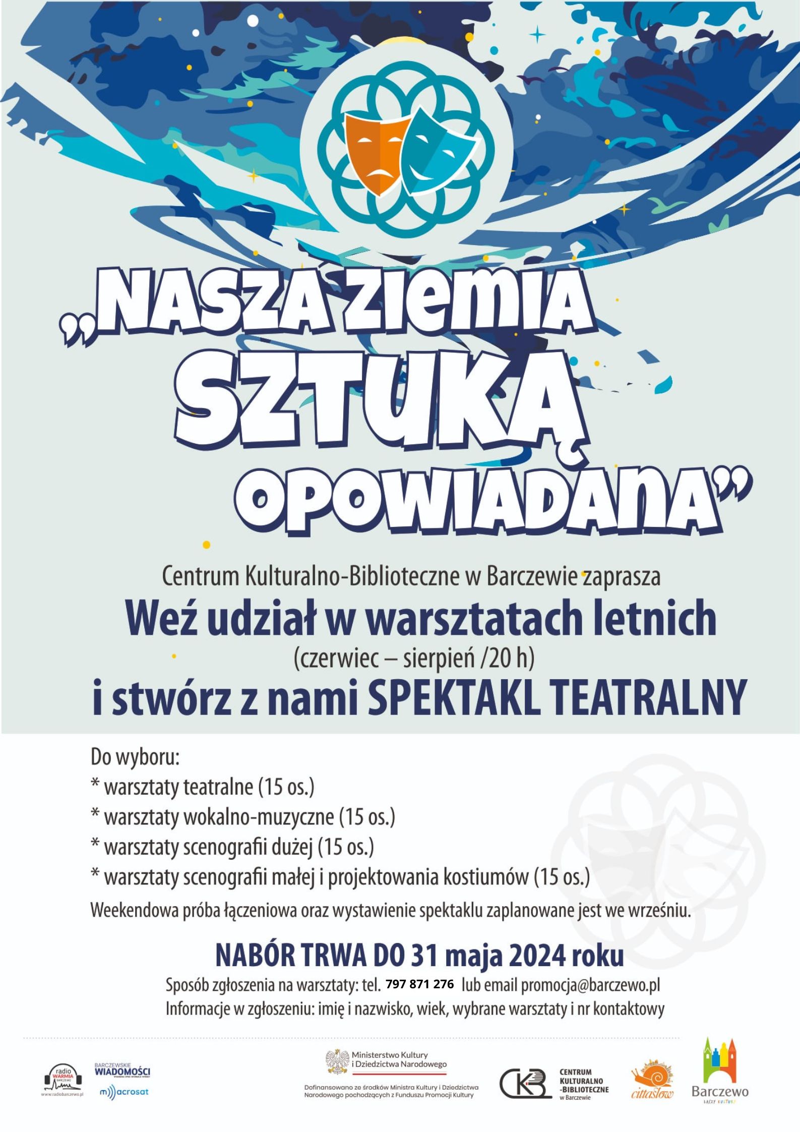 Nabór na warsztaty do projektu „Nasza Ziemia sztuką opowiadana” otwarty!