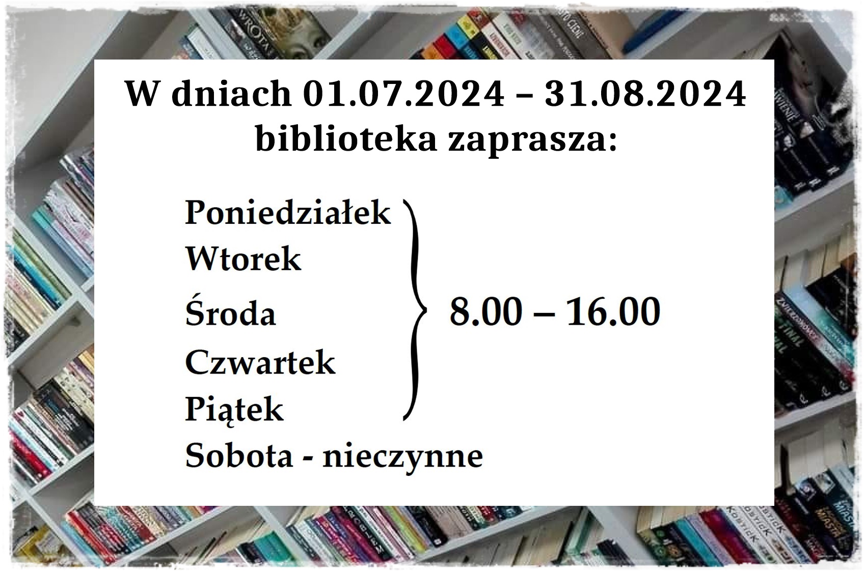 Biblioteka w wakacje