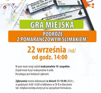 Gra miejska „Podróże z pomarańczowym ślimakiem”