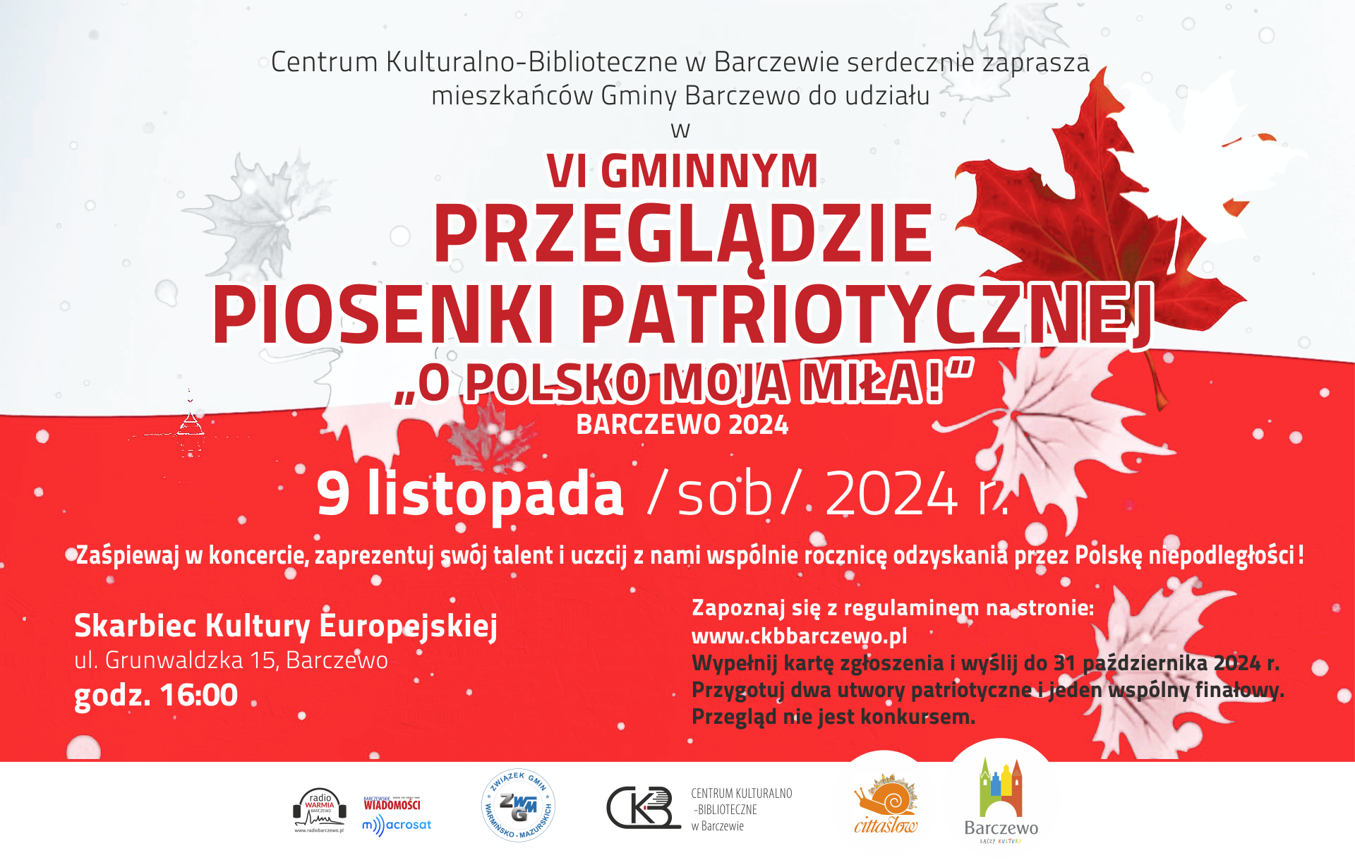 VI Gminny Przegląd Piosenki Patriotycznej „O Polsko moja miła!”