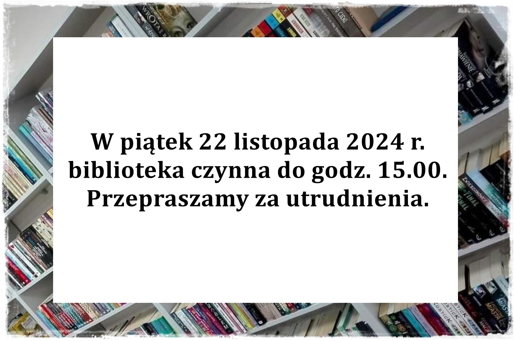 Godziny pracy biblioteki