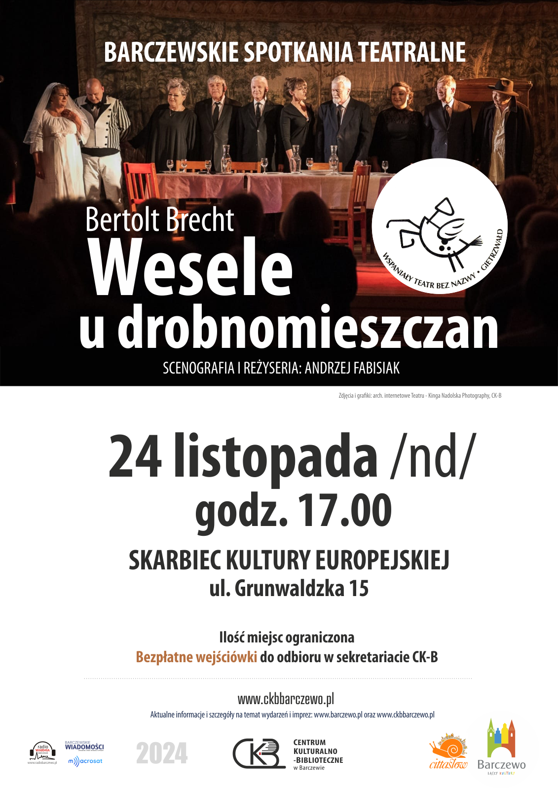 Barczewskie Spotkania Teatralne „Wesele u drobnomieszczan” – Wspaniały Teatr bez Nazwy