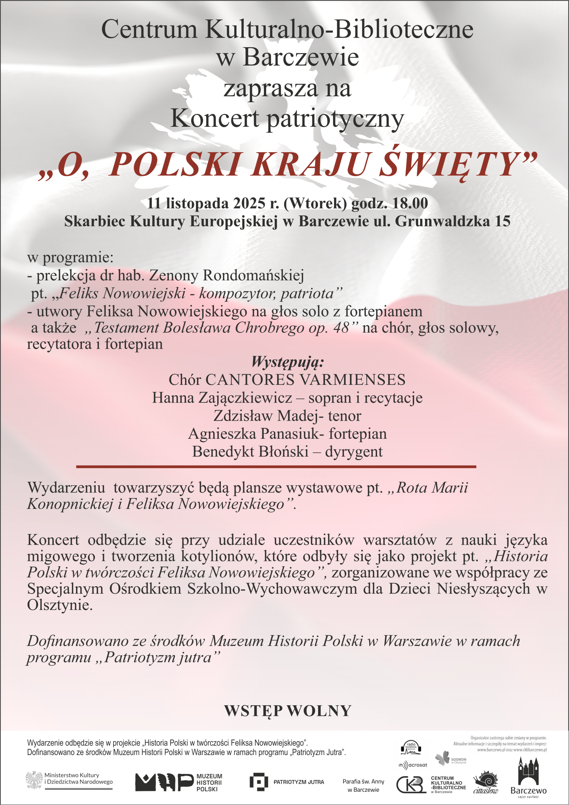 „O, POLSKI KRAJU ŚWIĘTY” – koncert