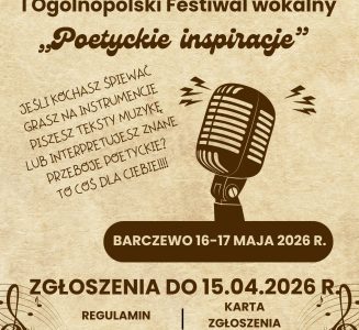 I Ogólnopolski Festiwal wokalny „Poetyckie inspiracje”