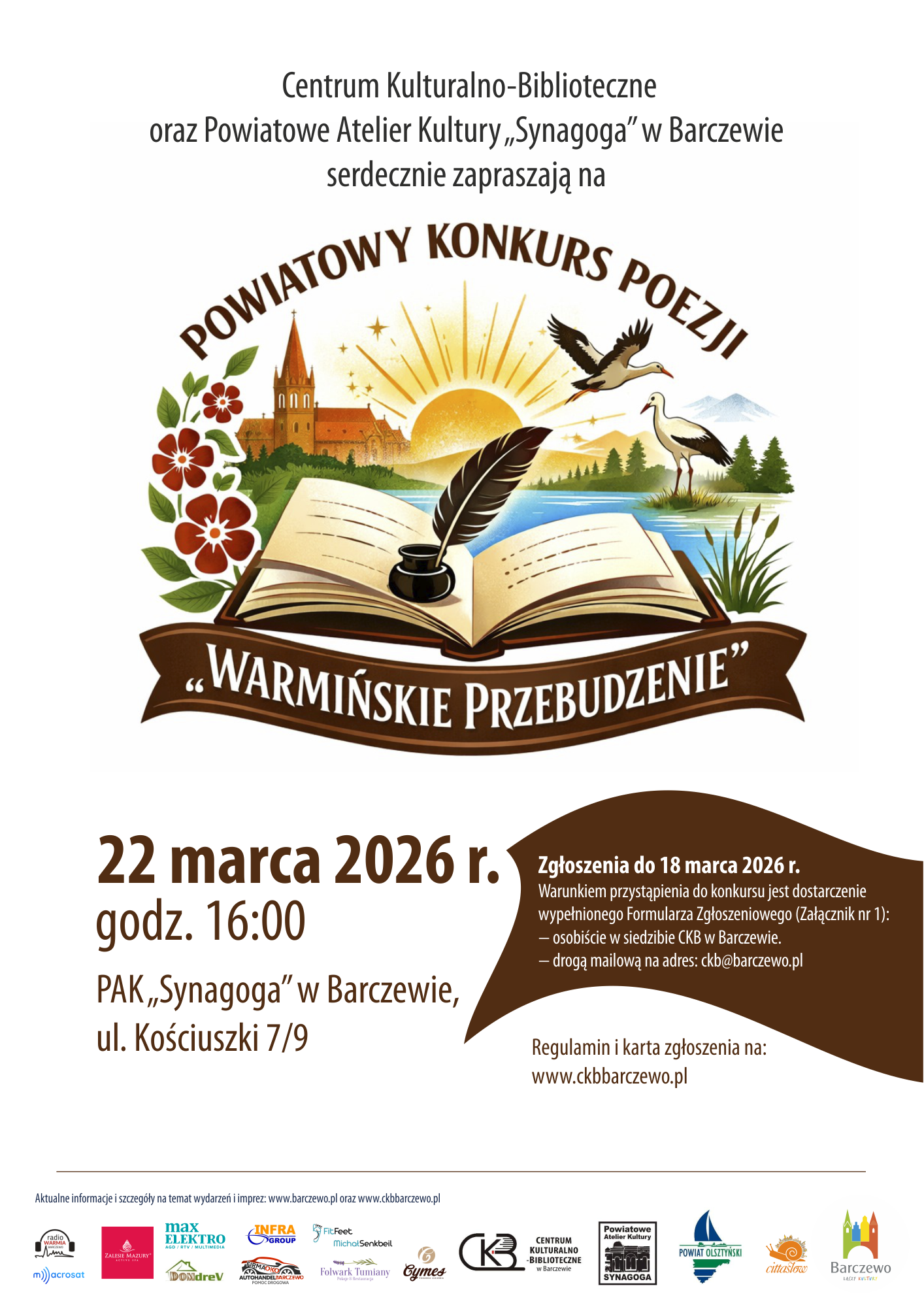 Powiatowy Konkurs Poezji „Warmińskie Przebudzenie”