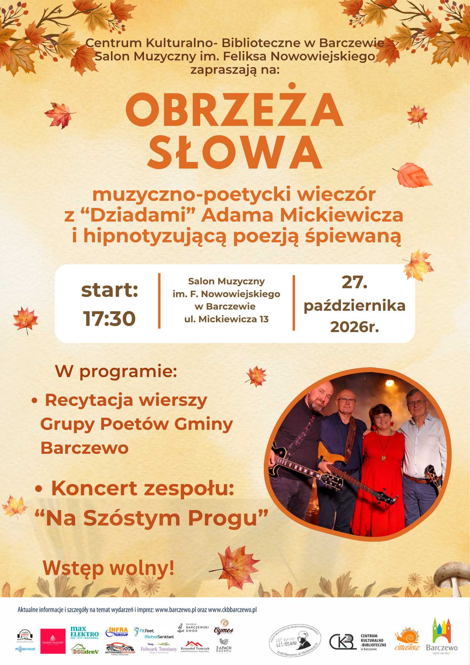 Muzyczno-poetycki wieczór „Obrzeża słowa”